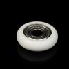 1Pc 608 Zz 8*30*8.5Mm Pom Nylon Round Type Roller Wheel Pom Wrapped 608Zz Bearing Pulley Plastic Wheel