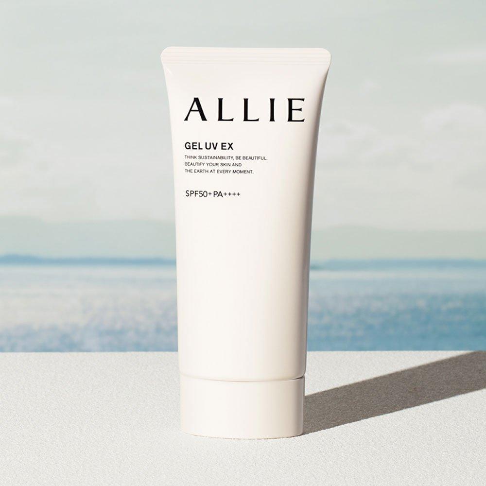 Allie Солнцезащитный крем Beauty Gel 90 г + Праймер 5 г 2 упаковки SPF50 + PA++++ Водостойкий