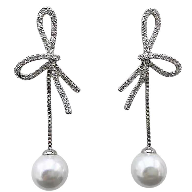 Серьги с кисточками из циркона на серебряной игле S925: Модный, Роскошный и Исключительно Простой для Женщин