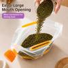 Food Grade Food Storage Bag Transparent Cereal Storage Organizer Pantry Storage Bag  Food Storage