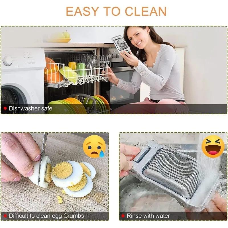 High Quality Multipurpose Egg Dicer for Hard Boiled Eggs Heavy Duty Egg Cutter Egg Slicer Stainless Steel Wire 2