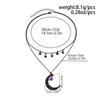 Moon Pendant Collarbone Chain Halloween Creative Star Alloy Necklace Multi-Layer Dark Style Party Daily Commuter for Women
