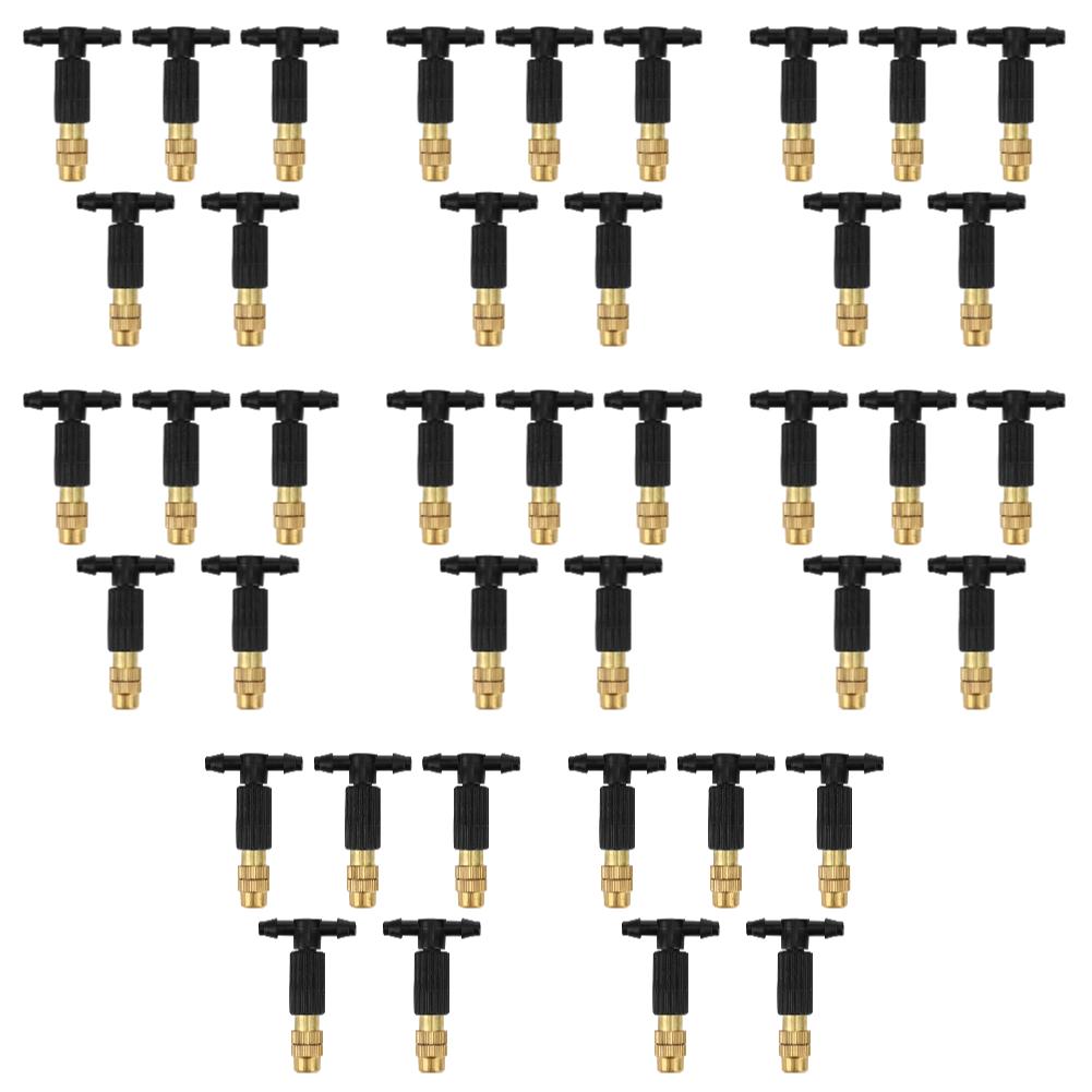 5-50 шт. 4/7 Капельница Головка для капельного полива Распылительная форсунка Регулируемая медная головка-распылитель Сельскохозяйственные форсунки для туманообразования