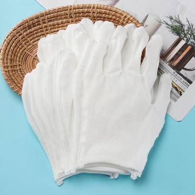 Перчатки из белого хлопка для оценки ювелирных изделий, перчатки для защиты труда, бытовые чистящие средства