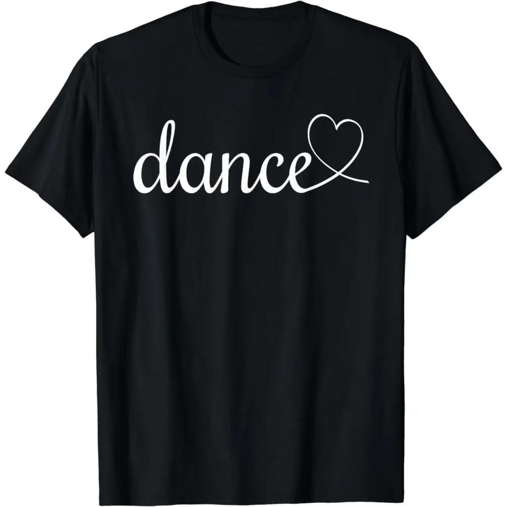 Love Dance Милая танцевальная футболка Графические футболки Kawaii Одежда Рубашки для женщин Ropa De Mujer