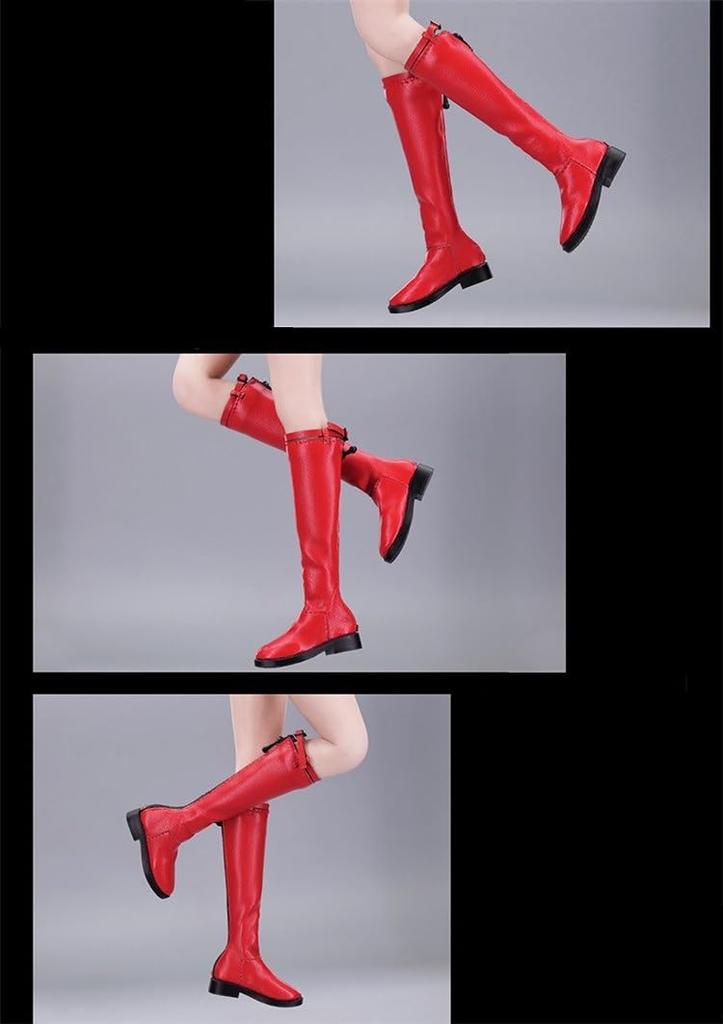 Hobby Toys Figure Accessories Fits TBleague Body VSTOYS 22XG96 Fashion Sexy Beauty Genuine Leather Long Boots [TOYBARJAPAN] 1/6 / (Red B)