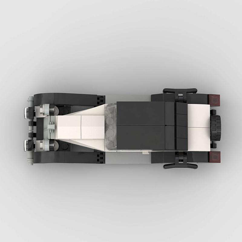 MOC Старый автомобиль винтажный Классический ветеранский Автомобиль Креативная модель Строительный блок Гоночный Кирпич Игрушка Рождественский подарок Город Технический