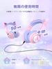 iClever Kids Headphones Bluetooth Headphones Cat Ear LED Light Up Wireless Kids Headphones with Volume Limit 45H Playtime with Microphone for BTH13