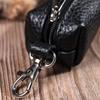 Вместительная ключница унисекс из натуральной кожи SHVIGEL Key Wallet 16227 Черная