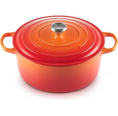 Чугунная жаровня Le Creuset Signature круглая 30 см духовка красная (21177300902430)