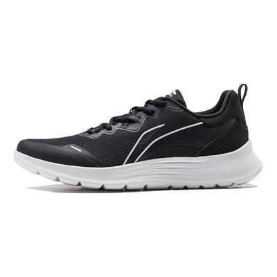 Li Ning Feather Износостойкие Нескользящие Низкие Беговые Кроссовки Мужские Черно-Белые ARST065-3