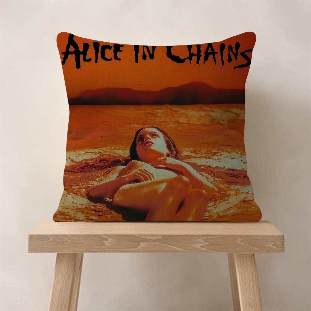 Retro Music Alice In Chains Pillowcases Home Bedding Decorative Pillow Cover Wedding Super Soft Pillow Case