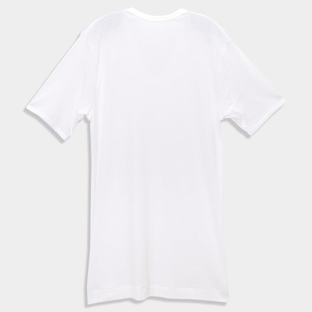 Angle Men's Asamery U-Neck T-Shirt, White, Size M