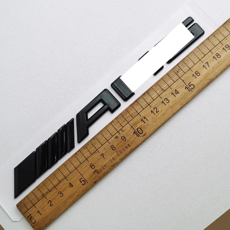 3D ABS Am/g Logo Emblem Letters Car Trunk Badge Sticker Accessories