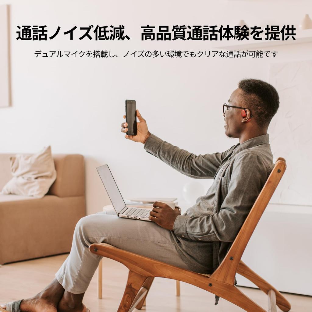 Oladance OWS2 Wireless Bluetooth True 19 Hours of Continuous Noise High Android iPhone Perfect for and TV Amazon Silver Earbuds, 5.3 Multi-Point,