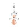 Children's Pendant S925 Sterling Silver Baby Pacifier Dangle Charm Fits Fashion Bracelet Children's Cute Jewelry Accessories