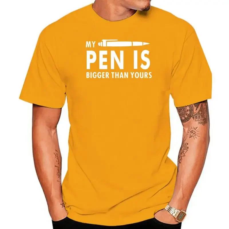 My Pen Is Bigger Than Yours Clothing Cotton Shirt 2024 Short Sleeve T-Shirt harajuku clothing funny