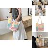 Unique Personalized Commuter Tote Bag For Women In Trendy Colorful Canvas Style