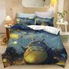 Anime Duvet Cover Pillowcase Bedding Set T-TotoroS Kawaii Adult Boy Girl Bedroom Decoration Children Single Double Large Size