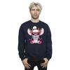 Disney Mens Lilo & Stitch Angel Reindeer Sweatshirt