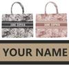 Handbag Lady Personalized Fashion Printing Large Capacity Canvas Book Tote Bag With Name Women's Custom Commuter Shoulder Bag