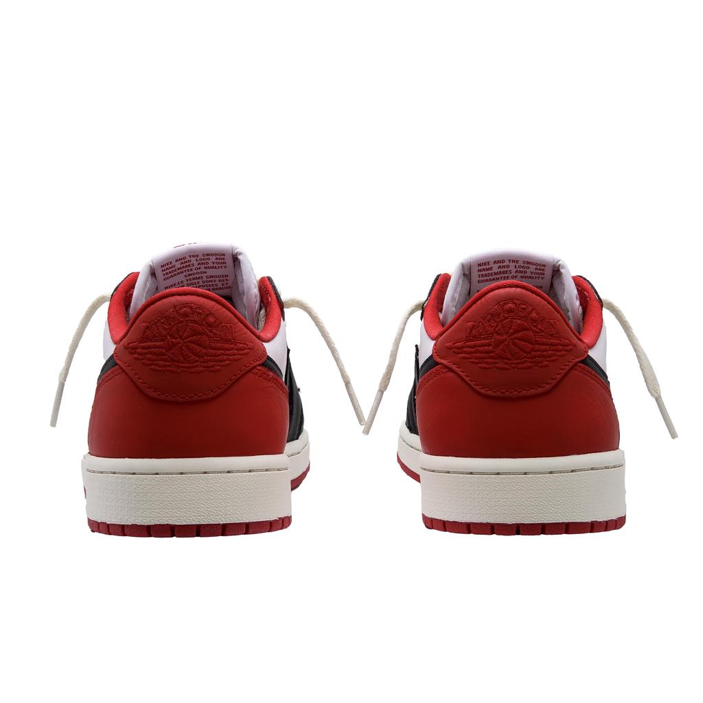Jordan Air Jordan 1 Низкие кроссовки с нескользящей подошвой Винтажные Баскетбольные кроссовки Унисекс Красные CZ0790-161(Команда734-)