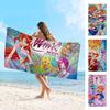Милый-W-Winxed-Мультяшное полотенце из микрофибры Пляжное полотенце Впитывающее Быстросохнущее Мягкое для йоги, плавания, курорта, альпинизма