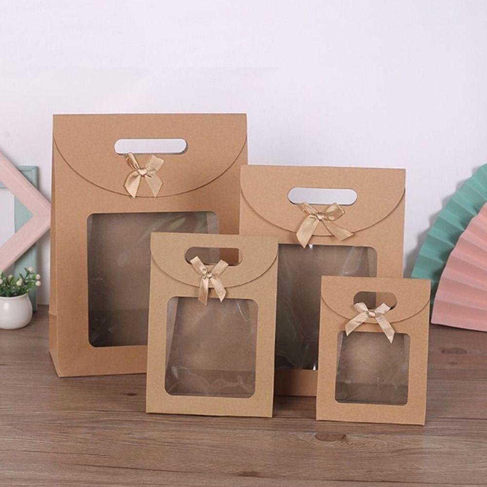 Свадебные Новый год Конфеты Печенье Рождественский подарок Упаковка Мешок Крафт-бумага Подарочный пакет Упаковка Коробки