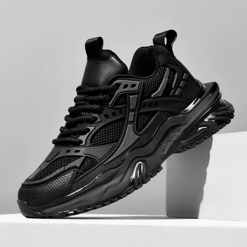 Dad Shoes Men'S Mesh Upper Spor Casual Large Size Slip-On Running Shoes Trendy Popcorn Bottom Youth Fashion Sneakers