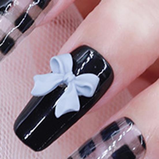 100 шт./1 пакетик, украшение для ногтей, бантик, легко наносится, универсальные аксессуары для ногтей, универсальные наклейки для маникюра, наклейки, дизайн ногтей, бантик для ухода за ногтями