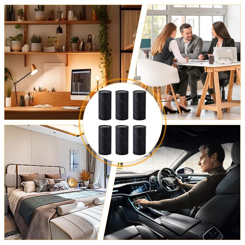 Round Tissue Boxes for Car Automotive Cup Holder Tissue Holder 6 Canisters/300 Tissues Car Tissues Cylinder Tissue Holder