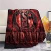 Custom Name Schalke 04 Flannel Blanket, High quality Comfortable for All Seasons, Home Decor, Warmth and Comfort