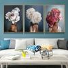 Flowers Hat Woman Abstract Wall Art Picture Canvas Painting Poster Print Decor Wall Art Pictures Living Room Decoration