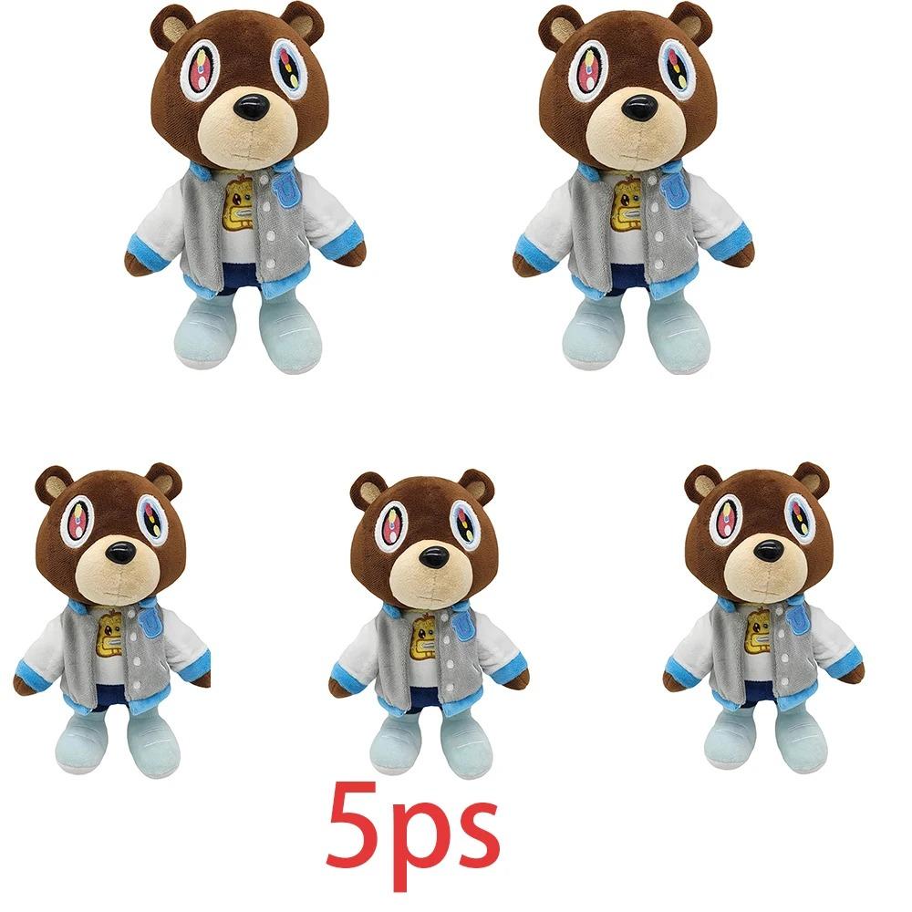 Kawaii Kanye Dropout Bear Teddy Bear Плюшевые игрушки Kanye West Graduation Soft Stuffed Home Room Decor Gift Birthday