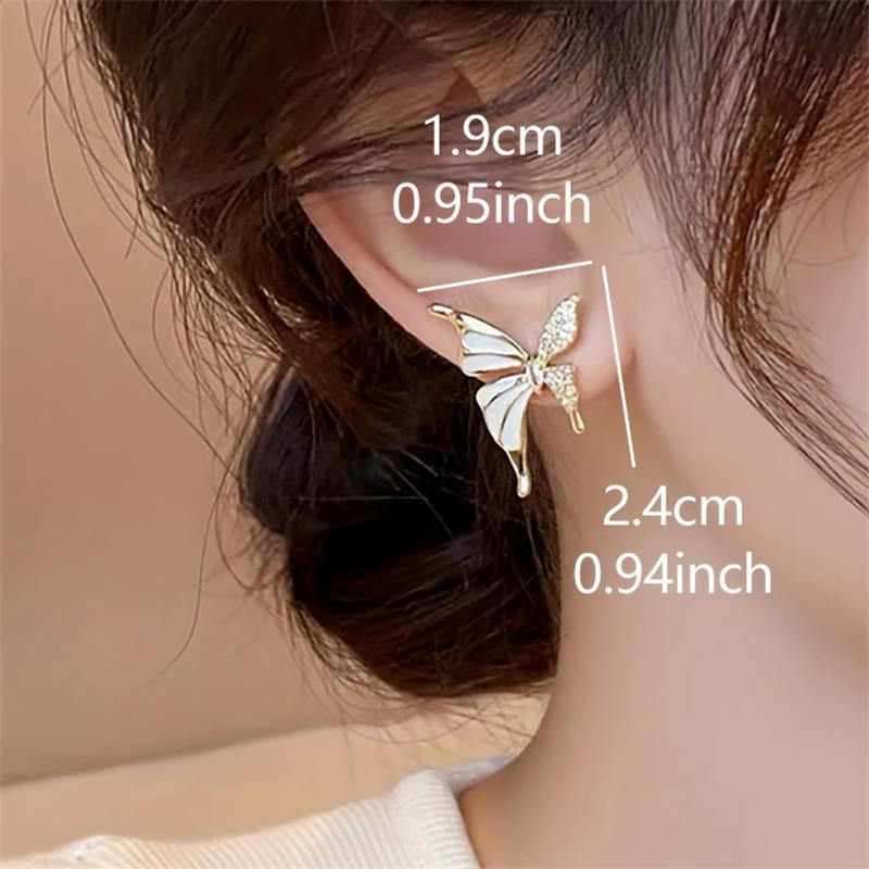 Fashion Butterfly Ear Stud Earrings for Women Girl Gift Jewelry Wholesale