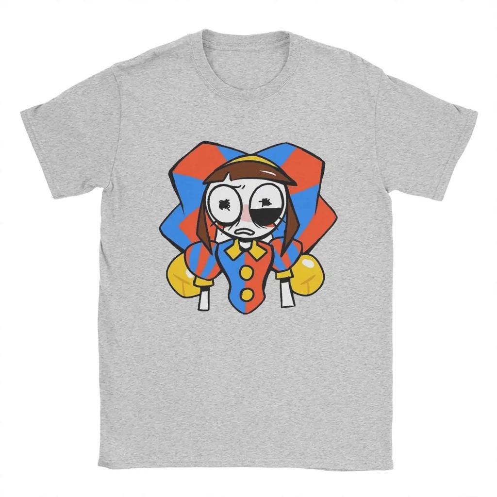 The Amazing Digital Circus T-Shirt Men Pomni And Jax Cool Cotton Tee Shirt Round Neck Short Sleeve T Shirts Summer Clothing