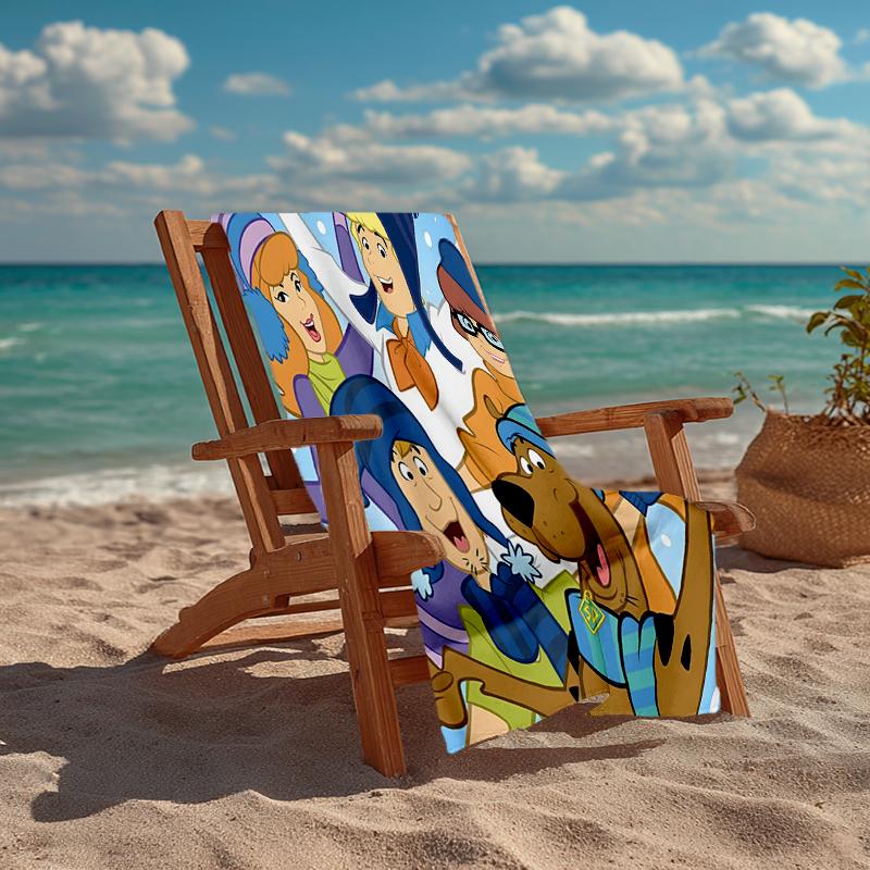 Ultra-Soft Beach Towel with Scooby-Doo Theme,Ideal for Pool - Camping, Diving - Perfect Travel Essential, Vibrant Beach Towel.