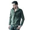 Military Coat Men's Washed Cotton Motorcycle Jacket Men Flight Jacket