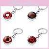 Naruto Sharingan Keychain With Glass Sphere Pendant For Anime Fans