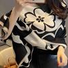 Warm Winter Scarf for Women Luxury Floral Pashmina Shawls Thick Cashmere Blanket Chunky Stoles Lady Elegant Poncho Bufanda