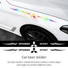 Laser Rainbow Auto Window Graphics Body Sticker Car Accessories for Mitsubishi Pajero Colt Delica Ralliart ASX