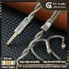 GY HiFi-65 Хтонический Змей Litz Экранированный Кабель для Наушников 7N Посеребренный OCC+Медный Сплав 3.5/4.4мм 2Pin 0.78мм MMCX Аудио ПроводХороший продукт