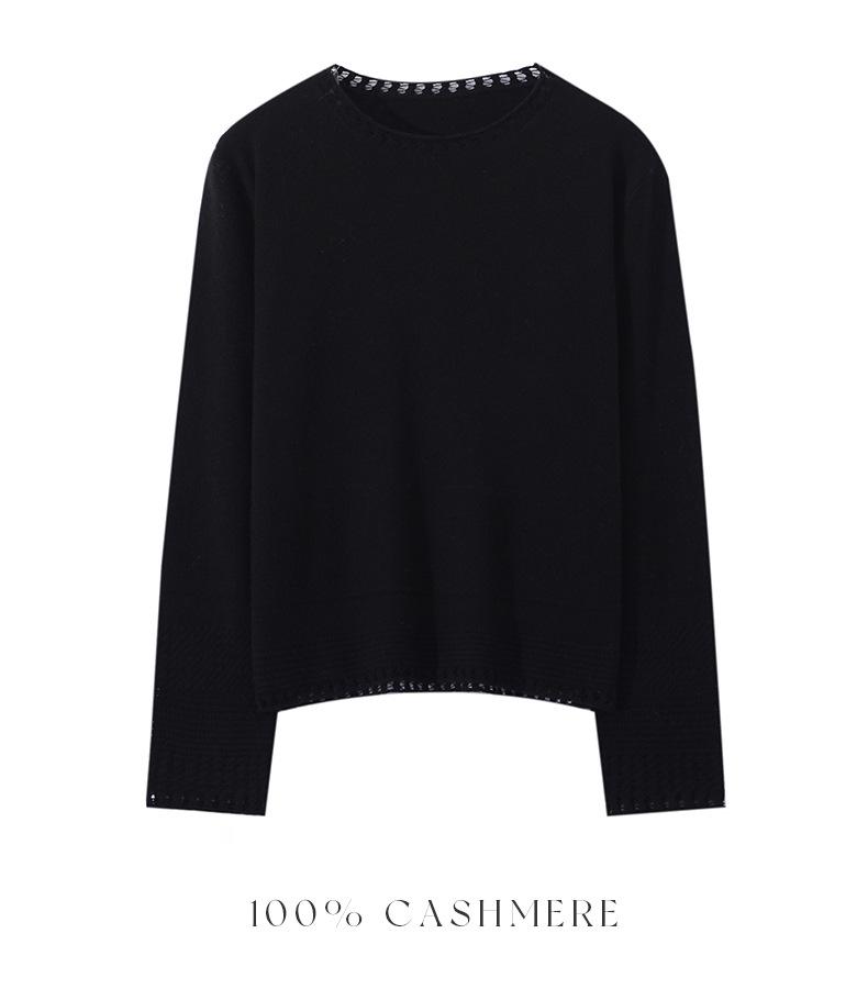 Women’s Baby Cashmere Round Neck Soft Knit Pullover - Autumn/Winter