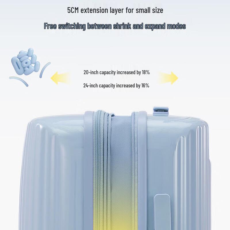 OIWAS Expandable Dopamine Travel Suitcase