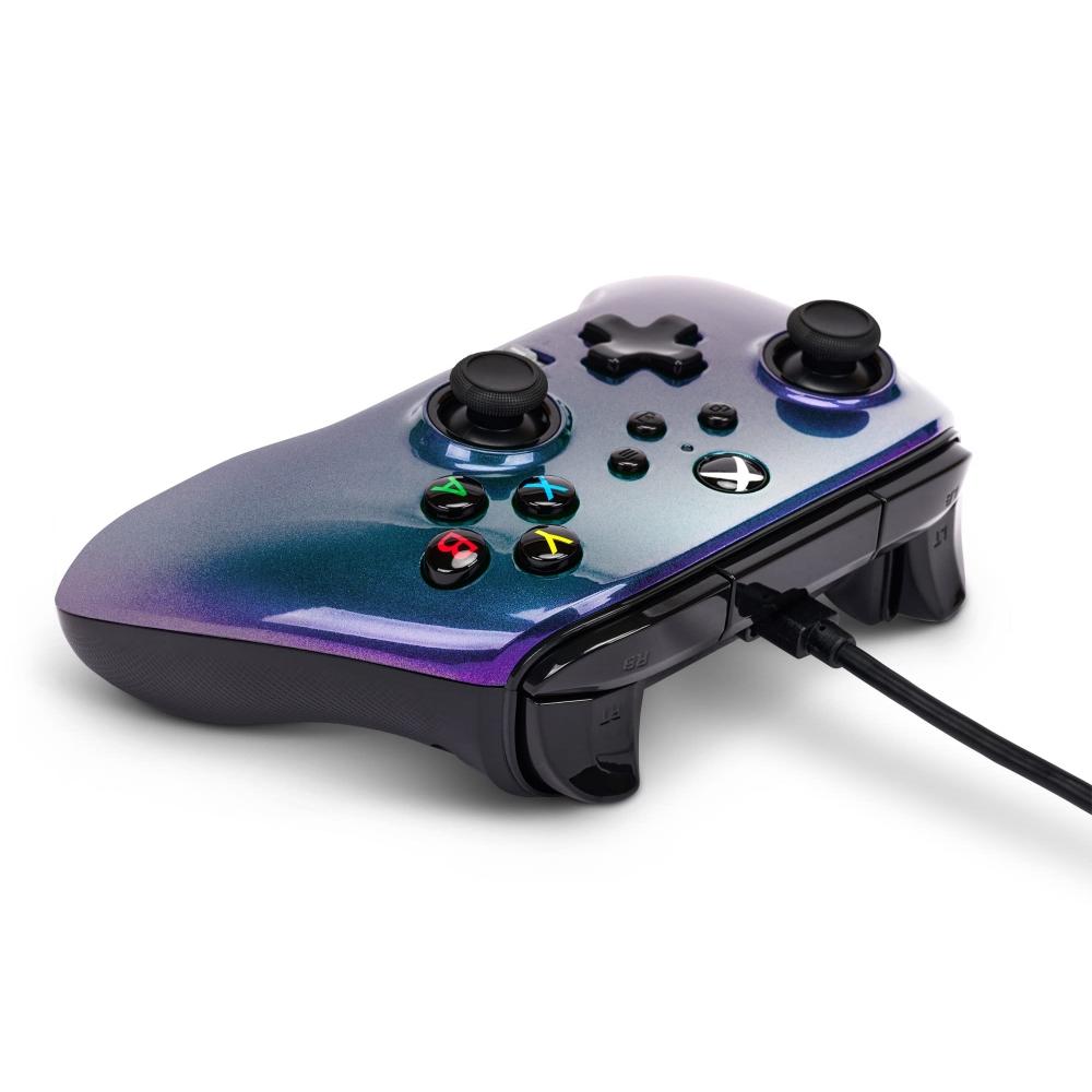 [2 года гарантии] Проводной контроллер PowerA Enhanced Aurora с функцией двойной вибрации для Xbox Series XS Xbox One PC Windows 1011 (Официально лицензировано) ХБ