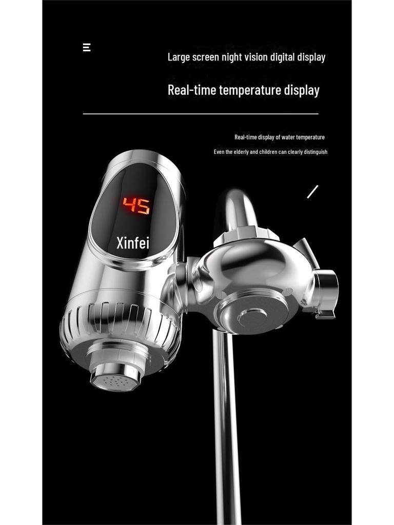 Xinfei Instant Electric Water Heater Faucet for Kitchen & Bathroom - Easy Install
