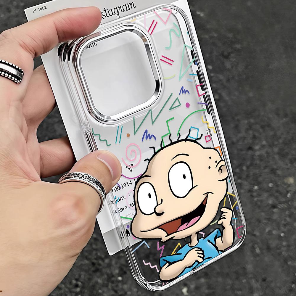 Мультяшный R-Rugrats Милый Чехол Для Телефона Google Pixel 10 9 8 7 8A 9A XL Pro 4G 5G Прозрачный Мягкий Силиконовый TPU Задняя Крышка