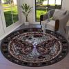 Butterfly Gothic Splendor Round Area Rug,Carpet Rug for Living Room Bedroom Sofa Playroom Decor,Non-slip Floor Mat83