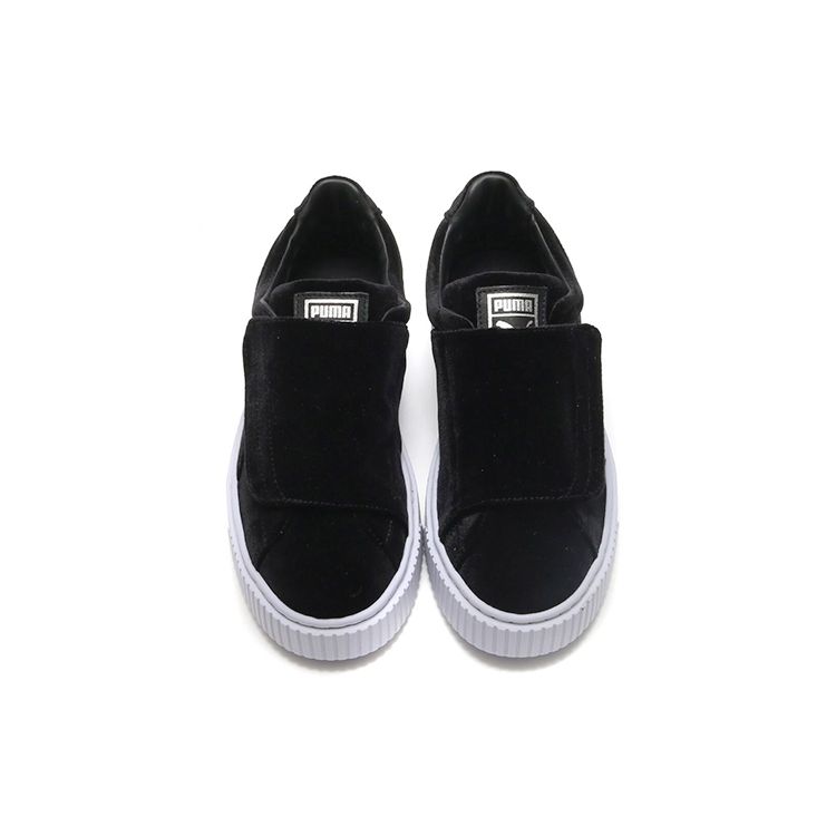 Puma Ремешок на платформе Basket Velvet Rope - черные женские кроссовки белые 364068-01