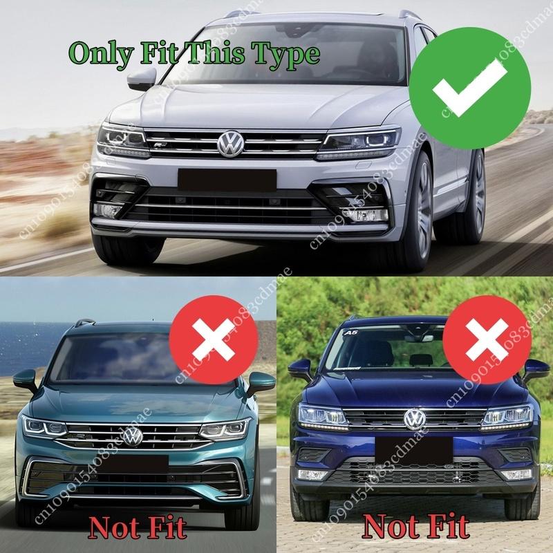 Для Volkswagen Tiguan MK2 R-Line Передний бампер Разделитель Губа Диффузор Спойлер Защита 2017 2018 2019 2020 Аксессуары Тюнинг